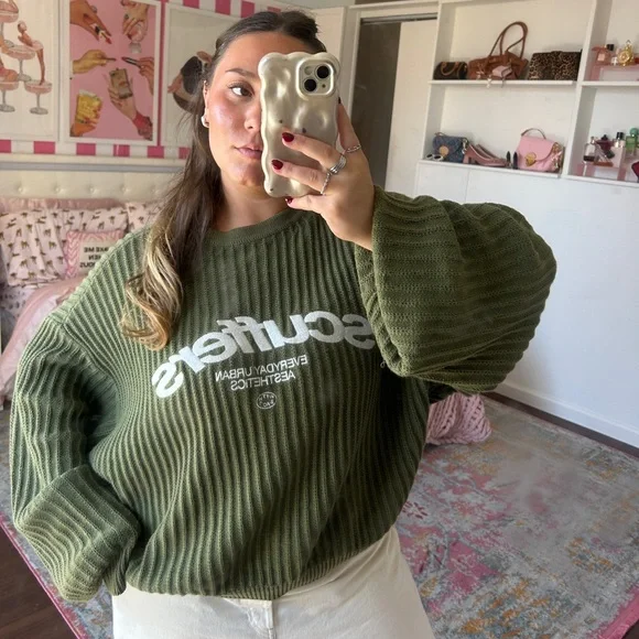 Scuffers | Sweaters | Olive Green Sweater | Poshmark